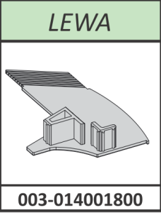 Radaway  zaślepka profilu przyściennego pod szybę Premium Plus B lewa chrom