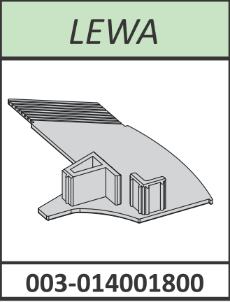 Radaway zaślepka profilu przyściennego pod szybę Premium Plus B lewa chrom