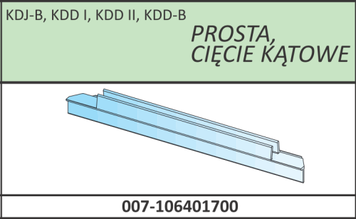 Radaway Uszczelka pozioma do kabiny Nes KDJ-B, KDD I, KDD II, KDD-B z listwą progową 007-106401700