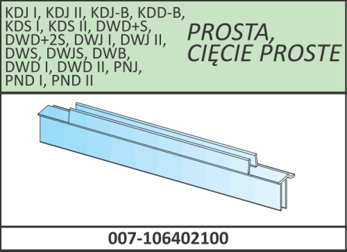 Radaway Uszczelka pozioma do kabiny Nes bez listwy progowej 007-10640210