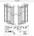 Radaway uszczelka magnetyczna drzwi Torrenta (KDJ, KDD, DWJ, DWJS), Carena (KDJ, DWJ, DWB) komplet