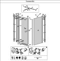 Radaway uszczelka magnetyczna drzwi Torrenta (KDJ, KDD, DWJ, DWJS), Carena (KDJ, DWJ, DWB) komplet