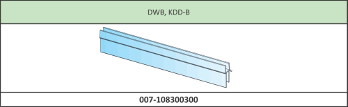 Radaway Uszczelka pozioma drzwi do kabiny Arta bez listwy progowej KDD-B, DWB