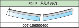 Radaway Uszczelka pozioma prawa do kabin Almatea, Essenza, Carena,Fuenta - PDJ, P