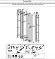 Radaway uszczelka magnetyczna drzwi Torrenta (KDJ, KDD, DWJ, DWJS), Carena (KDJ, DWJ, DWB) komplet