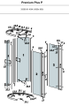 Radaway Uszczelka magnetyczna przejrzysta komplet Premium Plus A/E 1900, P