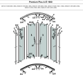 Radaway Uszczelka magnetyczna przejrzysta komplet Premium Plus A/E 1900, P