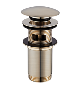 A706GLB korek klik-klak do syfonu umywalkowego, złoty szczotkowany