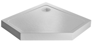 Radaway DOROS PT COMPACT 900x900x115 Stone White brodzik pięciokątny SDRPTP9090-05-04S