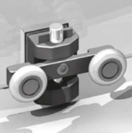 Radaway rolka dolna, wypinana do drzwi parawanu Vesta PNJ, PND 008-000000501.jpg