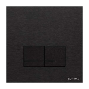 LIV/SCHWAB 4060420138 ARTE DUO przycisk do spłukiwania ALU Czarny