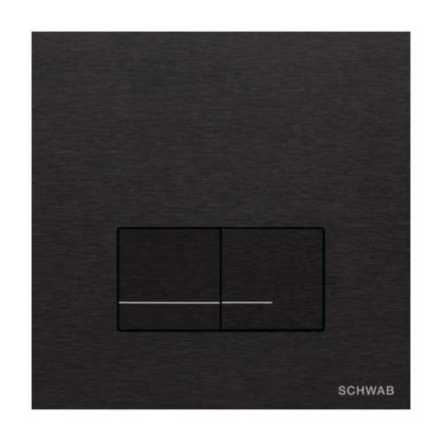 SCHWAB 4060420138 ARTE DUO ALU Czarny przycisk spłukujący