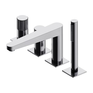 Omnires CT8032CR CONTOUR bateria wannowa 4-otworowa, chrom