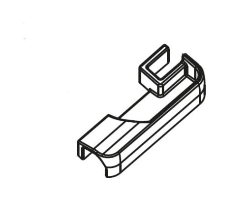 Radaway Łącznik listwy progowej Prawy Essenza Fuenta chrom 003-007004100.jpg