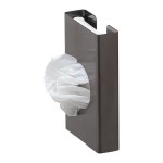 GEESA NEMOX BRUSHED METAL BLACK pojemnik na woreczki czarny szczotkowany