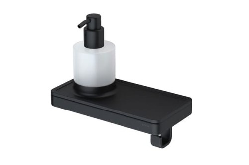 8712163212641_GEESA FRAME COLLECTION Dozownik do mydła z półką i haczykiem czarna 918816-06-06.jpg