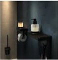 8712163212641_GEESA FRAME COLLECTION Dozownik do mydła z półką i haczykiem czarna 918816-06-06.jpg