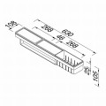 8712163210364_GEESA FRAME COLLECTION Półka z wieszakiem na ręcznik z koszykiem pod prysznic Biały/Chrom 918854-02-630.jpg