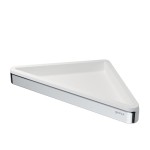 GEESA FRAME COLLECTION Corner Półka Biała/Chrom 918803-02