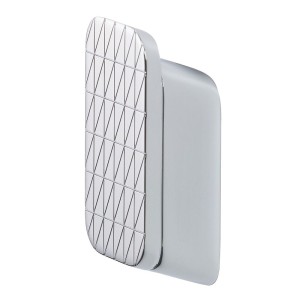 GEESA SHIFT COLLECTIONCTION Haczyk na ręcznik średni z wzorem trójkątów Chrom 919967-02-92