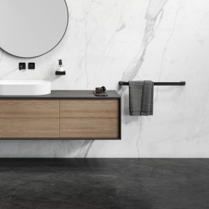 GEESA SHIFT BLACK COLLECTION Wieszak na ręcznik 60 cm Czarny 919907-06-60