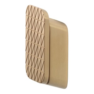 GEESA SHIFT BRUSHED GOLD COLLECTION Haczyk na ręcznik średni ze wzorem trójkątów Złoto szczotkowane 919967-07-92