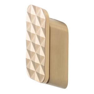 GEESA SHIFT BRUSHED GOLD COLLECTION Haczyk na ręcznik średni ze wzorem diamentowym Złoto szczotkowane 919967-07-91