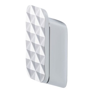 GEESA SHIFT COLLECTIONCTION Haczyk na ręcznik średni ze wzorem diamentowym Chrom 919967-02-91