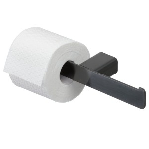 GEESA SHIFT BRUSHED METAL BLACK COLLECTION Wieszak na papier toaletowy podwójny czarny metal szczotkowany 919918-09