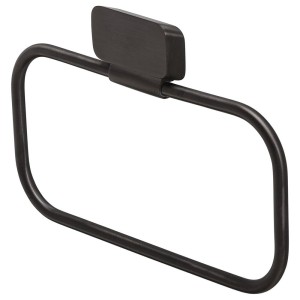 GEESA SHIFT BRUSHED METAL BLACK COLLECTION Wieszak na ręcznik okrągły Brushed metal black