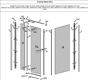 Radaway Uszczelka magnetyczna (komplet) do Fuenta New KDJ 009-106212000 + 009-106213000