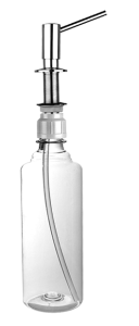 McAlpine SOAP-JAD-CPB Dozownik do płynów mocowany w blacie, zlewozmywaku lub umywalce, Element dozujący mosiądz CHROM