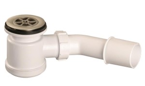 McAlpine HC26S-SCB Syfon brodzikowy wys.90mm z odejściem 40/50mm czyszczony od góry ,pokrywa mosiądz SATYNA 70mm