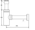 McAlpine CA32SQEU-CB Syfon umywalkowy butelkowy "kwadratowy" DEKORACYJNY 11/4"x32 bez spustu CHROM .jpg