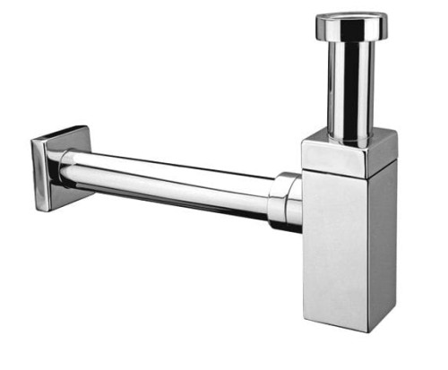 McAlpine CA32SQEU-CB Syfon umywalkowy butelkowy "kwadratowy" DEKORACYJNY 11/4"x32 bez spustu CHROM .jpg