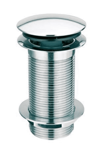 McAlpine CWU60CB Spust umyw."klik-klak" DEKORACYJNY 11/4"x60mm z małą nakrętką bez przelewu CHROM