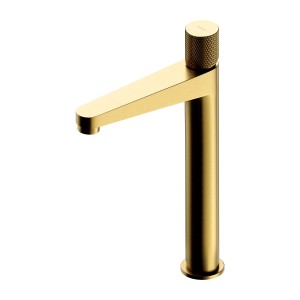 CT8012GLB CONTOUR bateria umywalkowa wysoka, złoty szczotkowany
