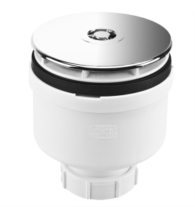 McAlpine ST9038-CCP Syfon brodzikowy wys.105mm z odejściem 50mm czyszczony od góry ,pokrywa ABS CHROM