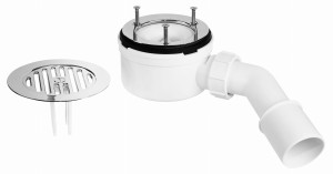 McAlpine MP2730L3H-SL Syfon brodzikowy "niski" wys.60mm z odejściem 40/50mm czyszczony od góry ,pokrywa STAL NIERDZEWNA 113mm