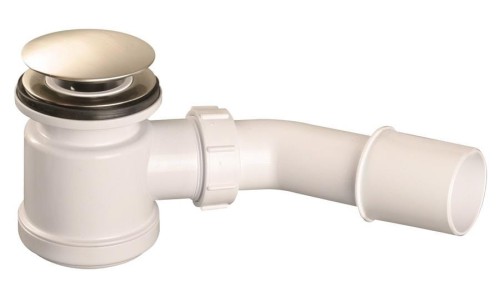 McAlpine HC26CLSN Syfon brodzikowy "klik-klak" z odejściem 40/50mm czyszczony od góry ,pokrywa mosiądz STAL SZCZOTKOWANA 70mm.jpeg