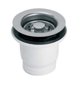 McAlpine MBS70-CP Spust zlewozmywakowy 11/2"x70mm z sitkiem wyciąganym ze stali nierdzewnej