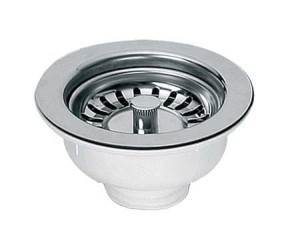 McAlpine BSW50P-POL Spust zlewozmywakowy 11/2"x113mm z sitkiem wyciąganym ze stali nierdzewnej