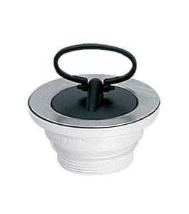 McAlpine HC15 Spust zlewozmywakowy 11/2"x40mm z sitem ze stali nierdzewnej i korkiem gumowym z uchwytem