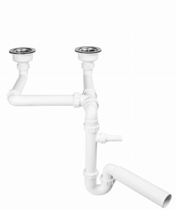 McAlpine HC7SSK2-POL Syfon zlew.dwukom.+spust 2x3,5"