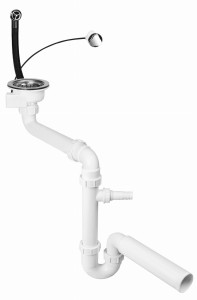 McAlpine HC7SSK1-POL2-25 Syfon zlew.jednokom,przelew okrągły,spust 3,5"