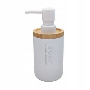 Dozownik NATURE biały/ bambus Duschy 833-01