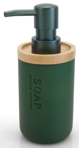 Dozownik NATURE  ciemnozielony/ bambus Duschy 833-21