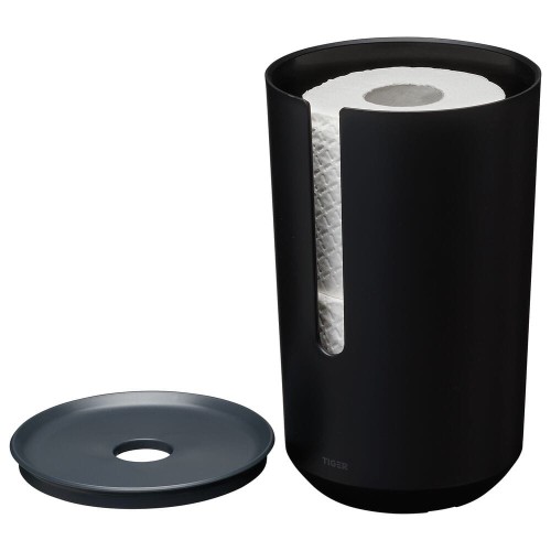 4008911329056_Tiger Tess Pojemnik na zapas papieru toaletowego z pokrywą wolnostojący Czarny / Antracyt 1329220746.jpg