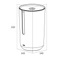 4008911329063_Tiger Tess Pojemnik na zapas papieru toaletowego z pokrywą wolnostojący Niebieski / Czarny 1329227246.jpg