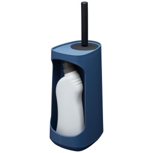 Tiger Tess Pojemnik na szczotkę toaletowa wolnostojący z miejscem do przechowywania oraz elastyczna szczotka Swoop® Niebieski / Czarny 1329527246